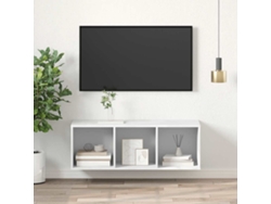 Soporte de TV de pared | Mueble para TV | Armario para TV de madera blanca.
