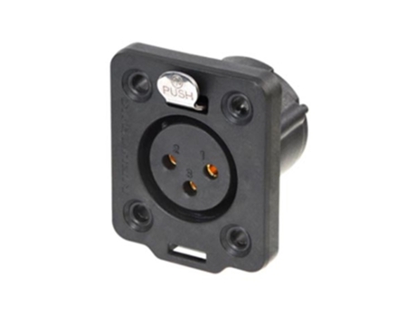 Neutrik - Conector de chasis hembra de 3 polos Xlr de alta resistencia serie superior VELLEMAN