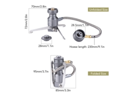Adaptador de cartucho de butano para estufa y lámpara de gas