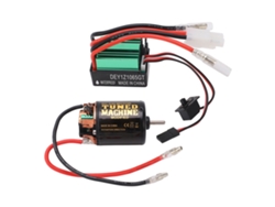 Motor De Escobillas 540 Con Esc De 65 A, Protección Contra Sobrecalentamiento, Alto Par, Piezas Para Coches Rc, 35t, Negro Y Verde