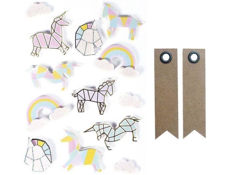Pegatinas + Etiquetas GRAINE CRÉATIVE Unicornios