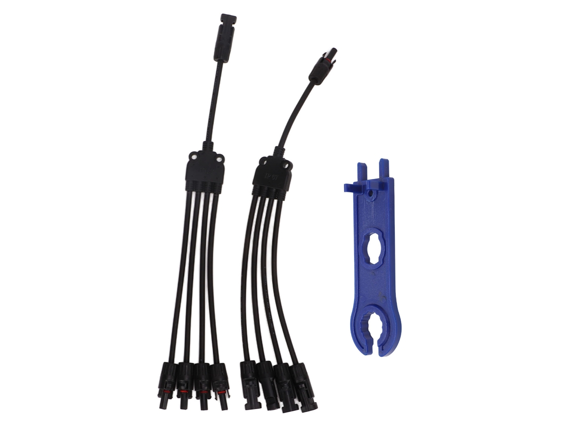 2 Conectores En Y Para Paneles Solares Fotovoltaicos, Ip67, De Conexión Rápida Macho-hembra Con Interruptor, 1500 V Cc, Mmmmf+ffffm.