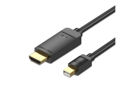 Cable Conversor VENTION Hahbh/ Mini Displayport Macho Hdmi Macho/ 2M/ Negro