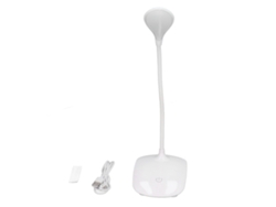 Lámpara de mesa LED con control táctil, funciona con USB y pilas, 3 modos de iluminación, ángulo ajustable para niños, estudiantes, dormitorios y salas de estar.