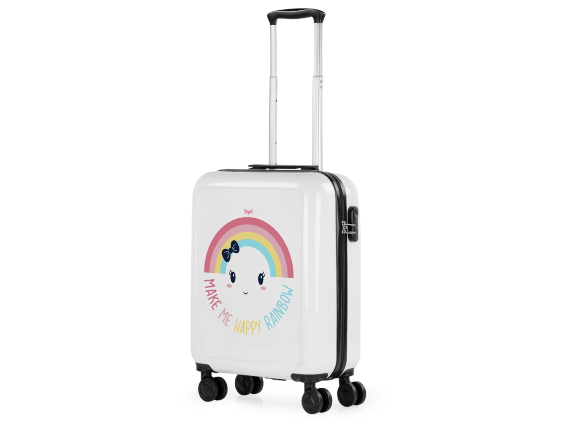 Maleta Pc Pequeña SKPAT Amiens blanco-rainbow (40X55x20 Cm - 40L)