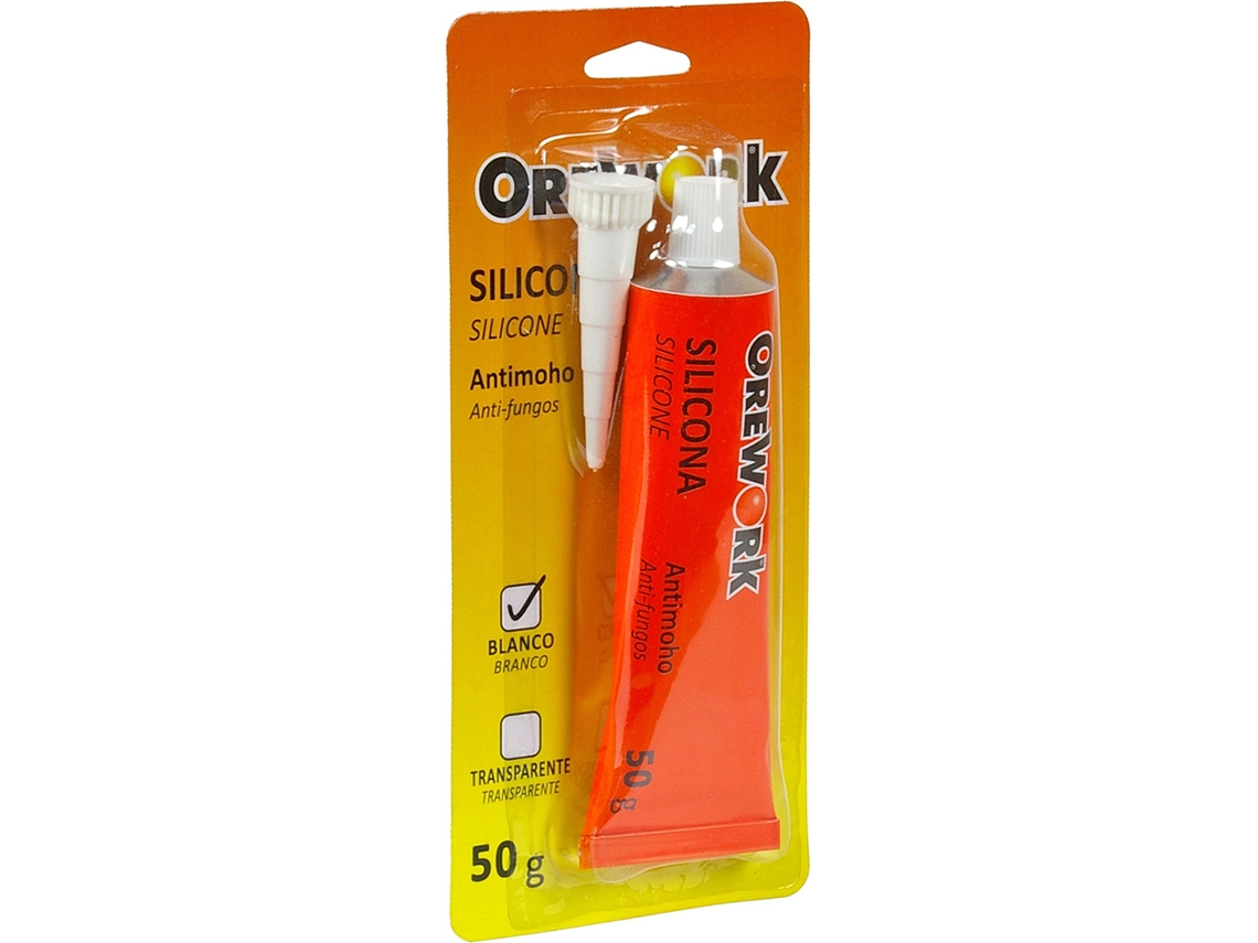 Tubo silicona blanca 50ml.  blister