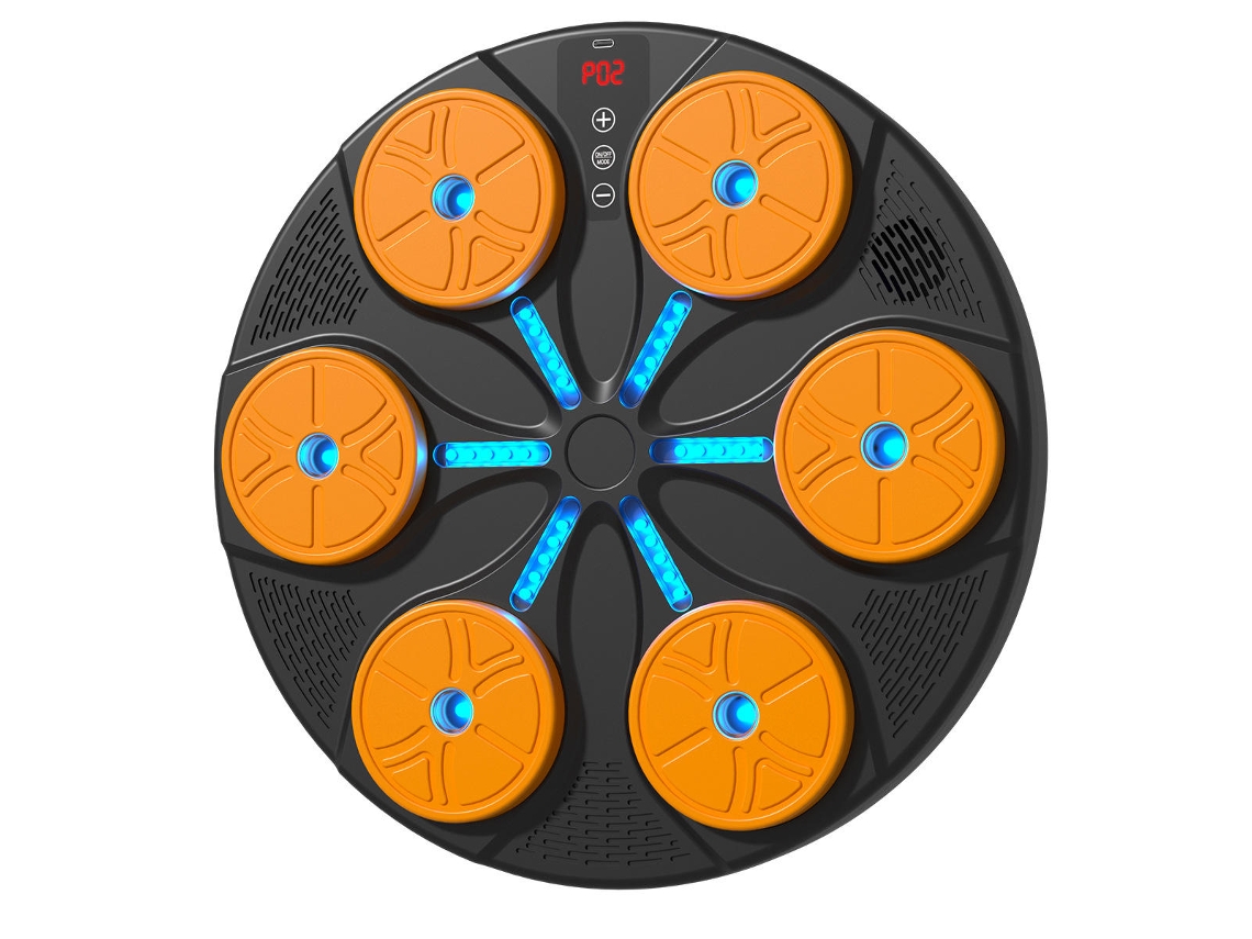 Máquina de boxeo inteligente EIFSON con guante, música y LED (naranja)