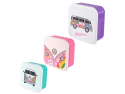 Paquete de 3 almuerzos box PUCKATOR Volkswagen Van Bus Combi VW T1 Summer Love
