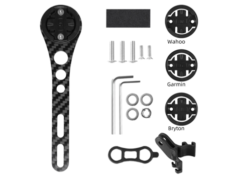 Soporte de computadora para bicicleta de fibra de carbono para Garmin, Wahoo, Bryton