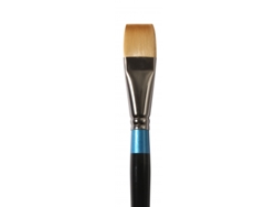 Pincel Sintetico Plano Corto Acuarela Mango Corto S.55 (1'' 25,4 Mm)