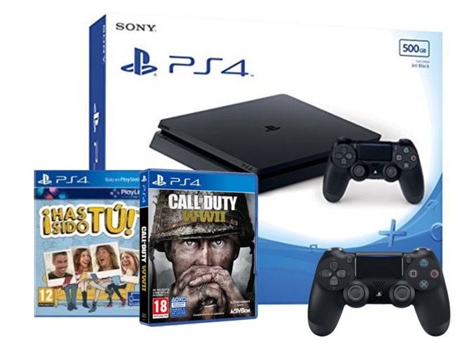 Consola PS4 Slim + Call Of Duty WWII (500 GB)