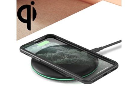 Cargador Inalámbrico Inteligente Redondo Estándar Qi Universal Multicolor