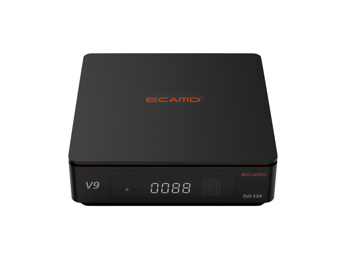 Decodificador Receptor Ecamd V9 Dvb-s2 Con Vcm/acm/multi-stream Y Sintonizador Doble.
