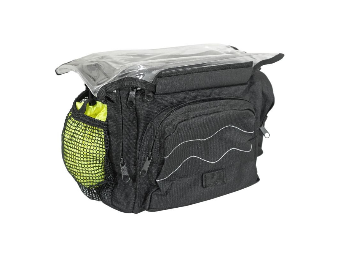 Bolsa para manillar de bicicleta con clip 25.8-31.8 con lector de tarjetas Newton N1 30 x 19 x 21 cm
