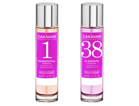 Set de 2 perfumes Caravan para mujer Nº38 y Nº 1