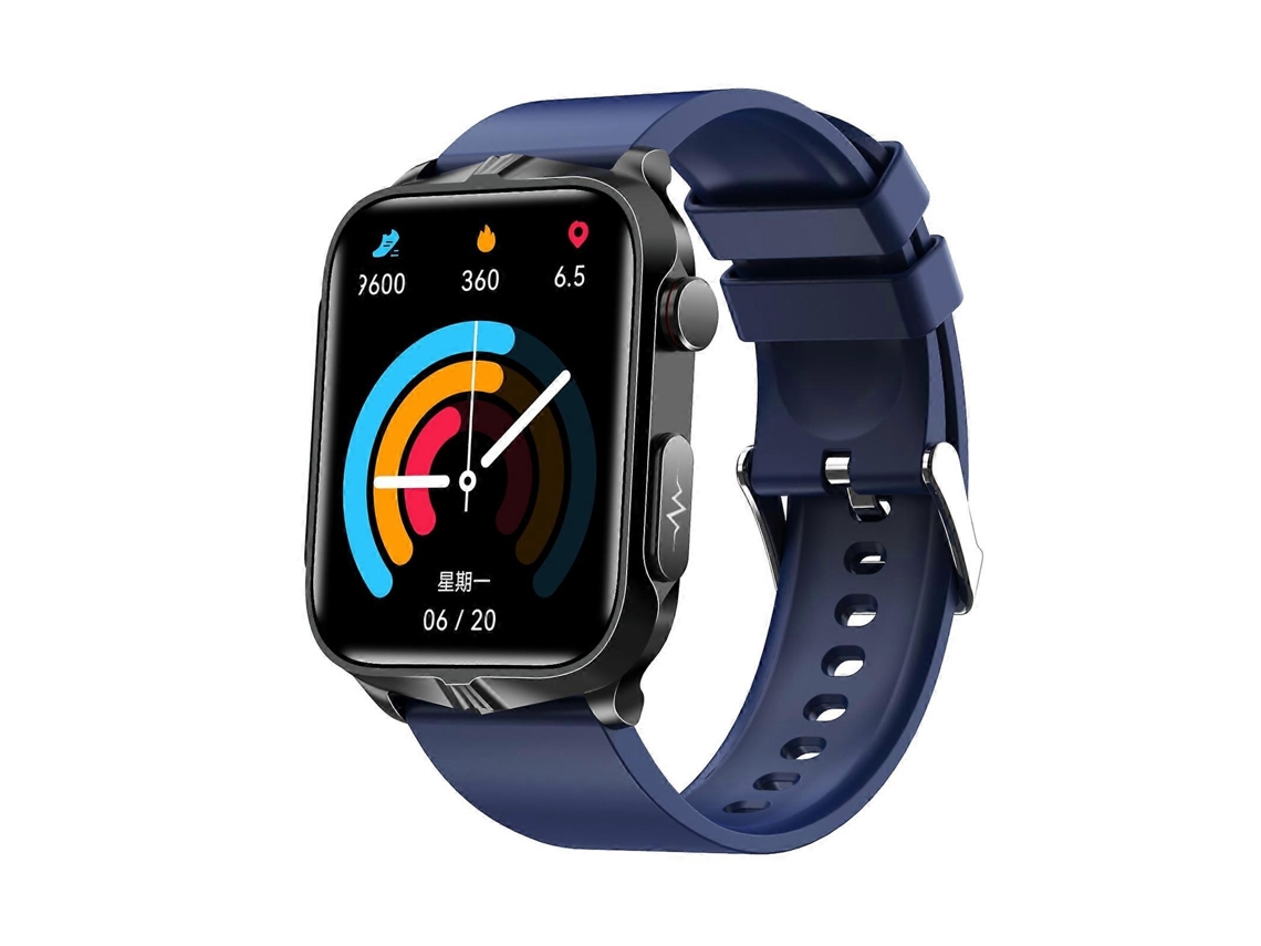 Reloj inteligente TK11P con pantalla IPS de 1,83 pulgadas, resistencia al agua IP68, correa de silicona y monitorización de estrés/ECG. Ly Ebike