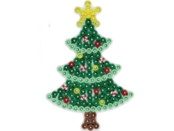 Placa para abalorios Hama con forma de árbol de Navidad blanco