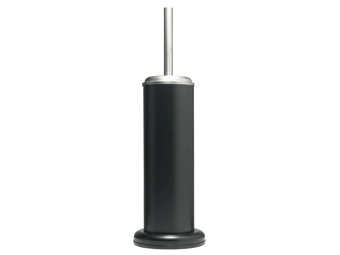 Portaescobilla de baño SEALSKIN Negro Acero inoxidable (12.6 x 12.6 x 41 cm (L x W x H))