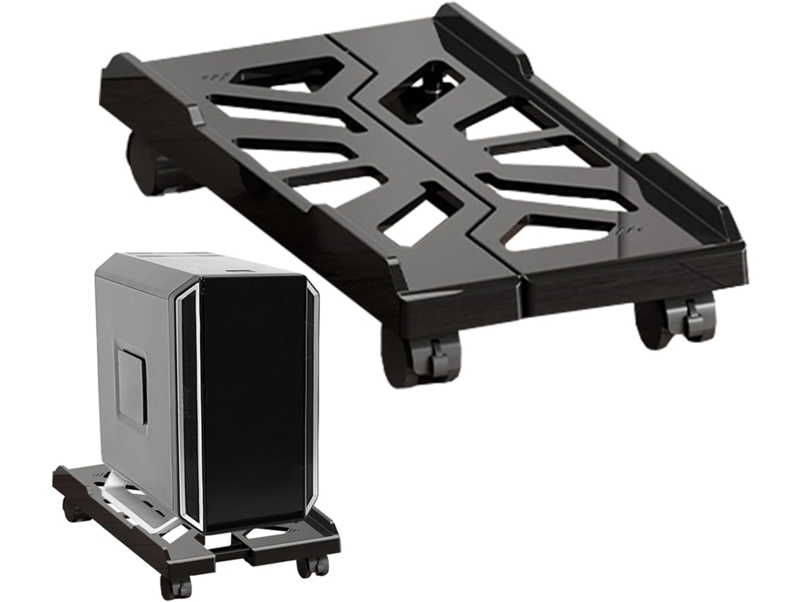 Soporte De Suelo Para Pc | Base De Torre | Estructura Con Ruedas Giratorias De Alta Resistencia