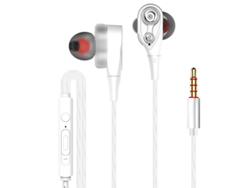 Auriculares Inalámbricos Con Gancho Para La Oreja (blancos), Con Auriculares Izquierdo Y Derecho Ajustables Y Giratorios, Con Micrófono.