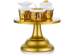 2026-portavasos De Metal Dorado 20cm Para Pasteles Cupcakes Fiesta Boda Cumpleaños Té De La Tarde Decoración Hogar