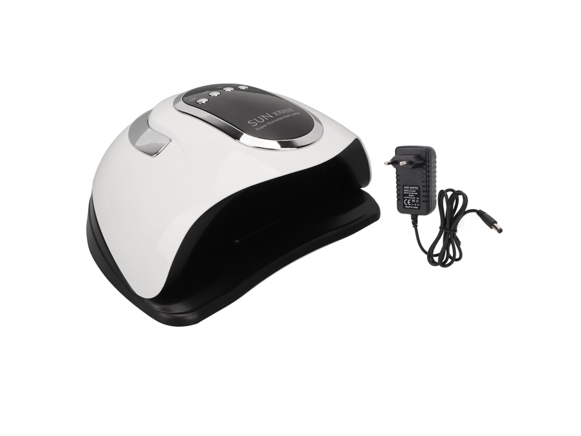 Lâmpada De Unhas Led Com 4 Temporizadores Portátil Pronta Secagem 280w Base Removível Plugue Eu