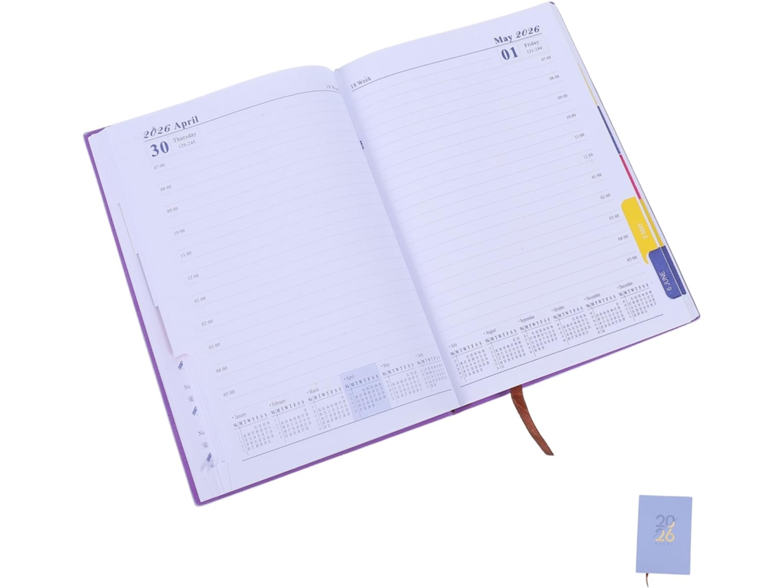Elegante Agenda De Piel Para Tareas Prácticas Y Organización De Reuniones.