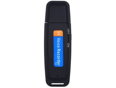 Mini USB Pen Drive Audio Recorder 2.0 Digital Spy para Windows MacBlack