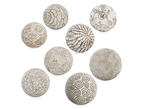 Bolas Decoración Marrón 10 x 10 x 10 cm (8 Unidades)