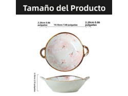 (estilo D) Cuenco Para Sopa De Cerámica Japonesa De 7,5 Pulgadas Con Asa, Adecuado Para Uso Doméstico Y En Microondas.