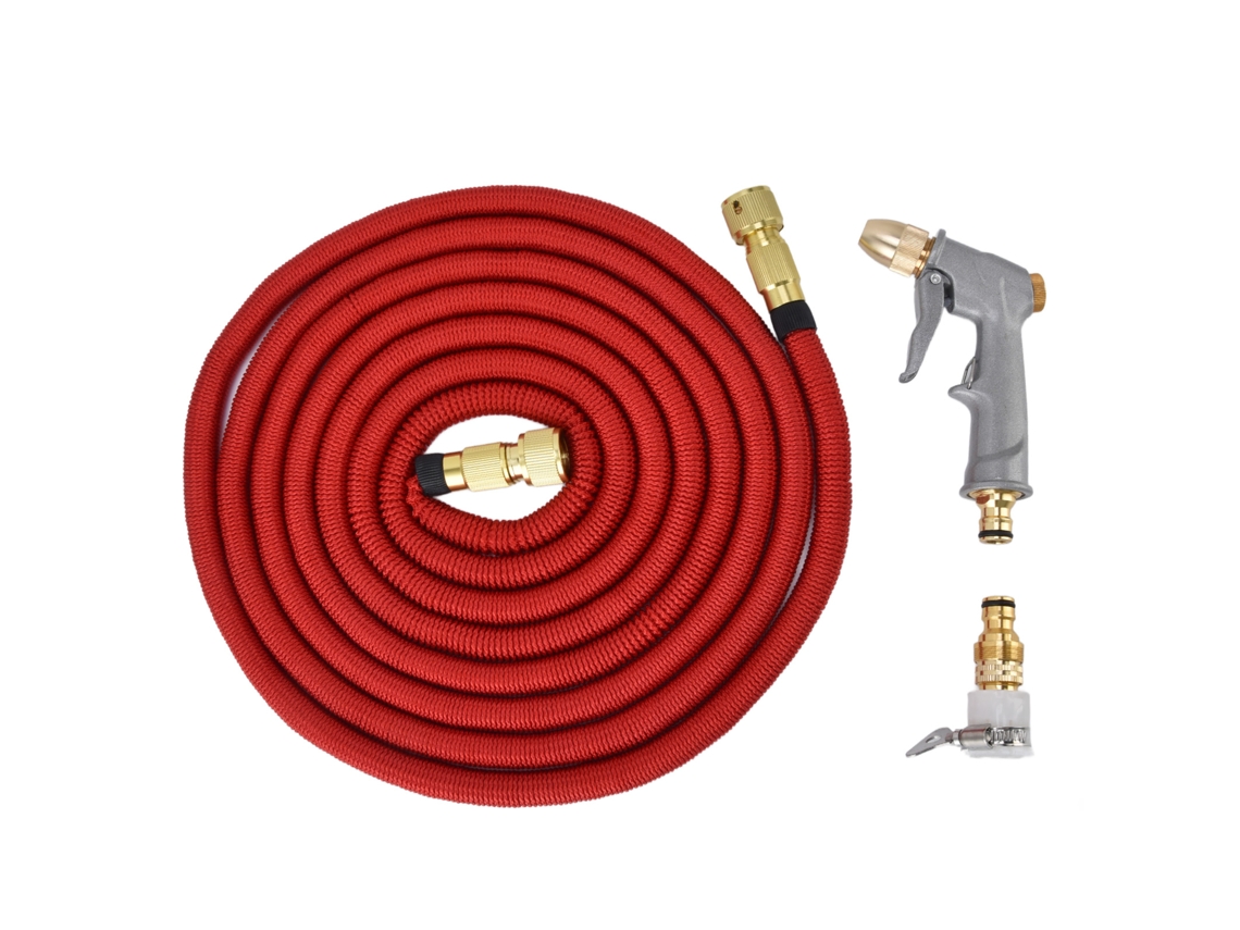 Manguera De Jardín Extensible Con Rociador G3/4 Para Riego, Lavado De Coches Y Limpieza.
