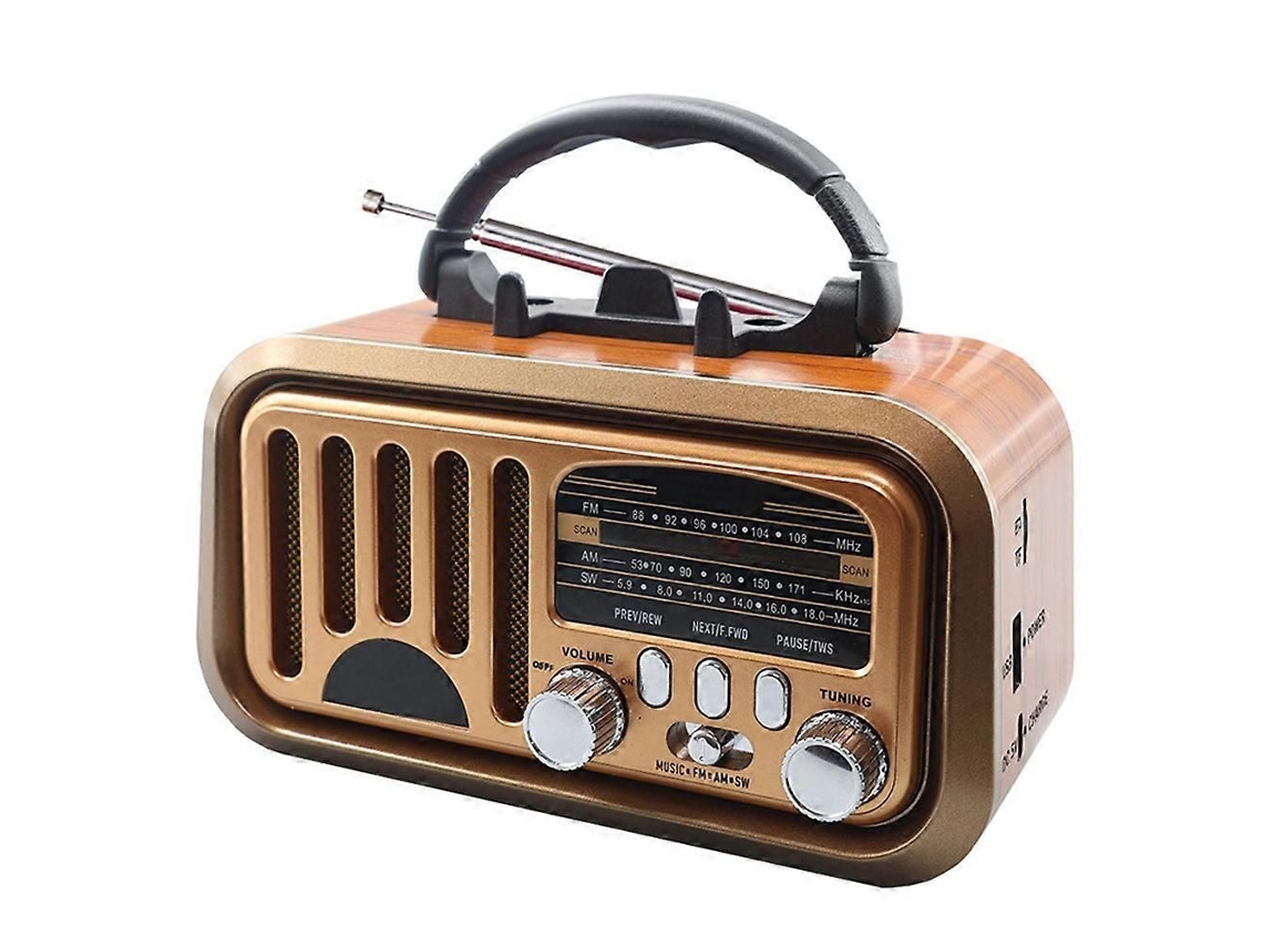 Radio portátil retro clásica vintage GOKOCO FM AM SW