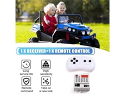 Csr-12t-1b Coche Eléctrico Infantil De 12 V Con Control Remoto Y Receptor