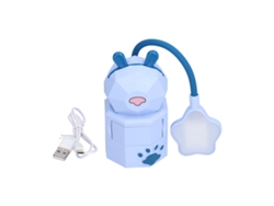 2026-lámpara De Escritorio Led Caricatura Luz Cálida Usb Fácil De Usar Para Dormitorio Estudio Lectura Noche Azul