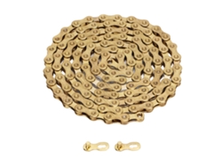 Cadena Para Bicicleta De Montaña, Acero Dorado, 116 Eslabones, 11 Velocidades, Tratada Térmicamente, Accesorios Para Bicicleta.