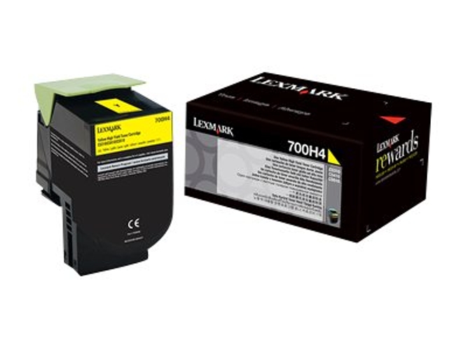Tóner LEXMARK 70C0H40 3000 páginas Amarillo
