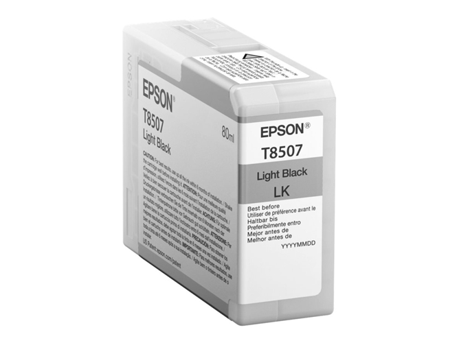 Cartucho de tinta original EPSON, T8507, Negro Claro