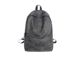 Mochila moderna para mujer en piel sintética, ideal para el colegio, el portátil, viajes y uso diario. Perfecta para adolescentes y estudiantes. Color: Gris.
