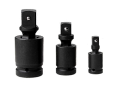 Conjunto De 3 Cardanoides De Impacto 1/2" 3/8" 1/4" Adaptadores Reductores Con Sistema De Bola Y Resorte Para Sockets Y Brocas