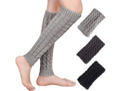2026-calcetines Largos Para Mujer, 3 Pares Gruesos Gris-blanco Negro-blanco, Talla Única, Ideal Para Primavera, Otoño Y Regalos