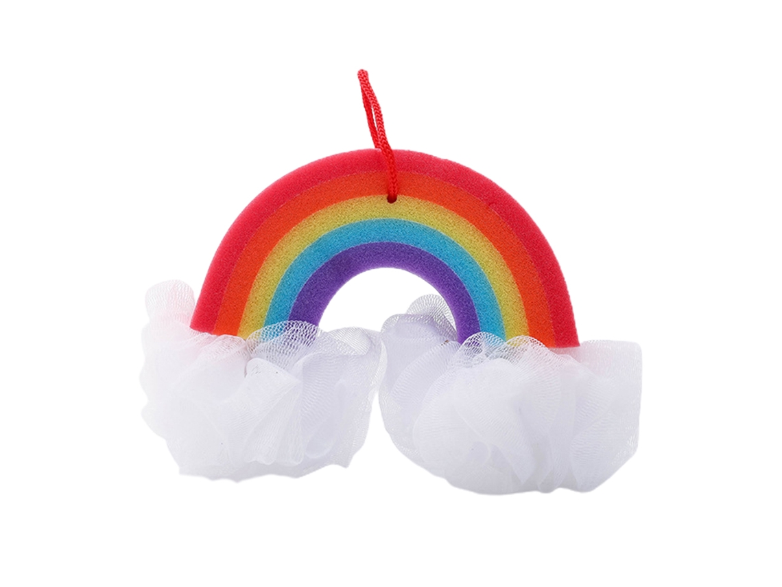 Esponja de baño con forma de helado para la limpieza corporal.