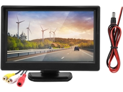 Monitor De Visión Trasera Para Coche Con Pantalla Lcd De Alta Resolución De 5 Pulgadas