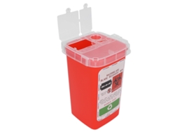 Caja Desecho Cuchillas Barbería Peluquería Rojo