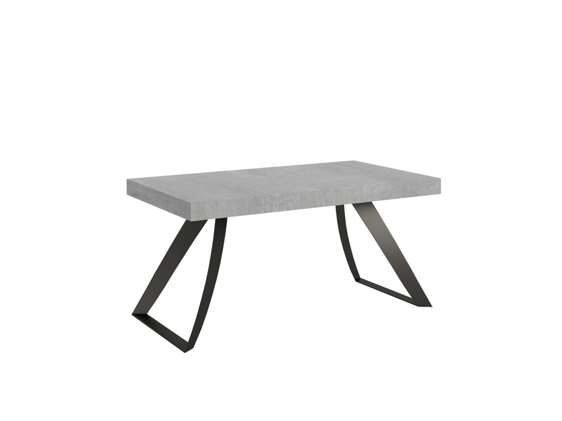 Mesa de Comedor ITAMOBY Proxy (90x160/420 - Paneles de Melamina - Cemento)