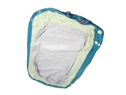 Piscina hinchable de 3 m con toldo deslizante, PVC verde, segura
