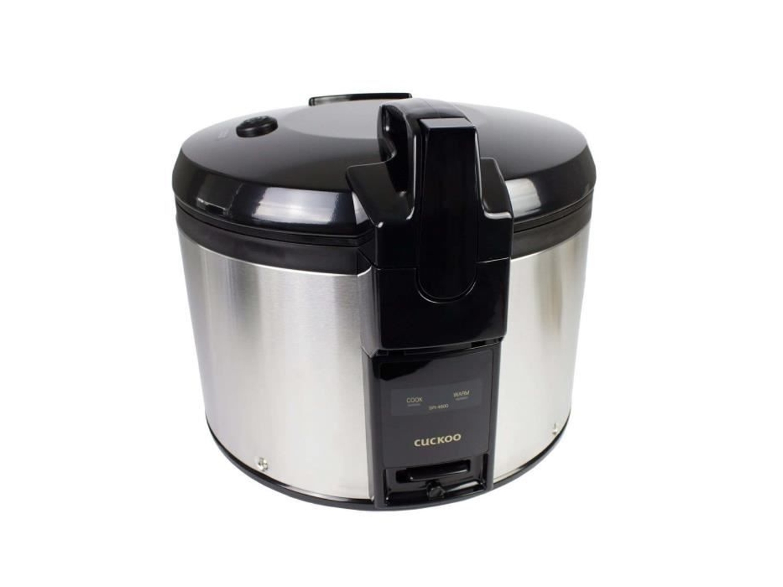Olla arrocera Cuco SR-4600 negra, acero inoxidable, 4,6 L