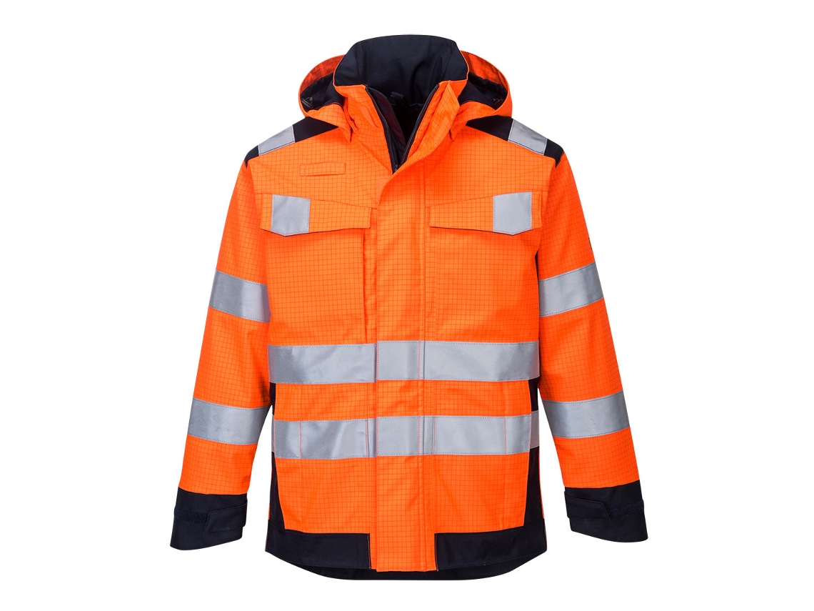 Chaqueta Modaflame Rain Multi Norm Arc - Protección Y Comodidad Naranja Marino / S