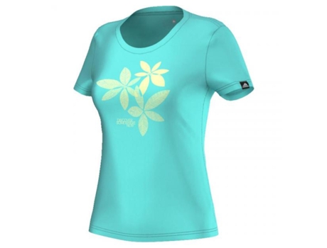 Camiseta de Mujer ADIDAS Flower Hikes Tecnologia Climalite Azul