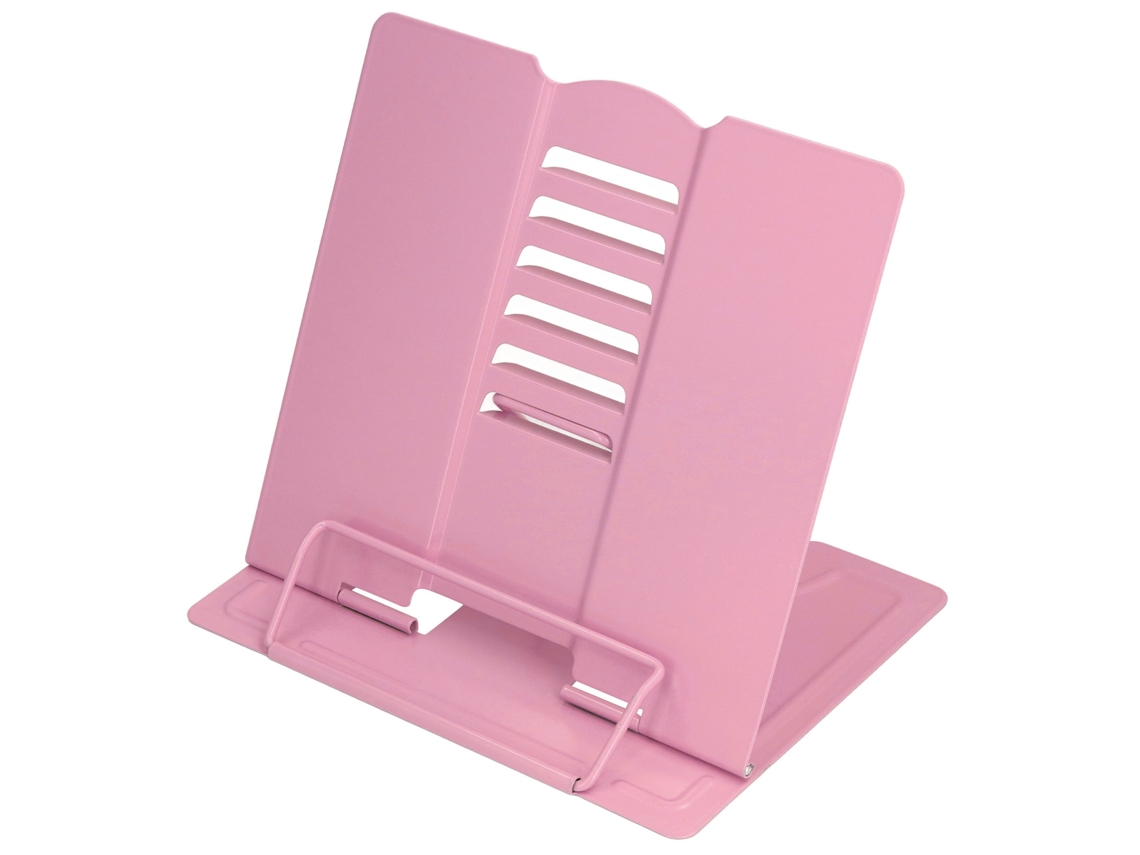 Soporte De Libros Ergonómico Para Prevenir Miopía Con Ángulo Ajustable Estable Plegable Para Hogar Oficina Escuela Rosa