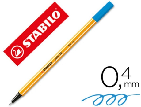 Marcador Stabilo Ponta de Fibra Point 88 Azul Ultramar 0.4 mm